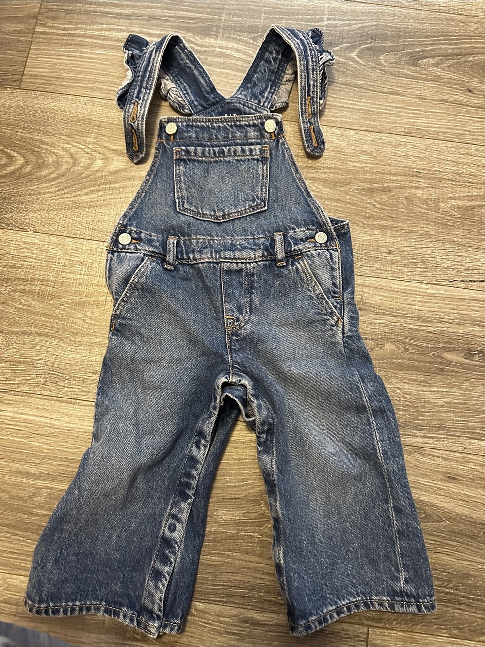 GAP Denim Blue Kids Overalls with Front Pocket